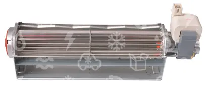 ventilátor tangenciální, turbína 240 x 45 mm, 27 W, pravý motor, QLK45/2400A29