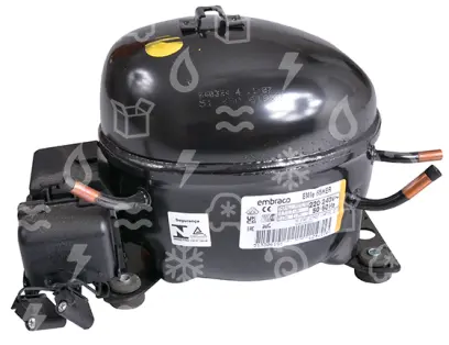 Hermetický pístový kompresor EMBRACO EMIE65HER, LBP, R134a, 220–240 V / 50–60 Hz
