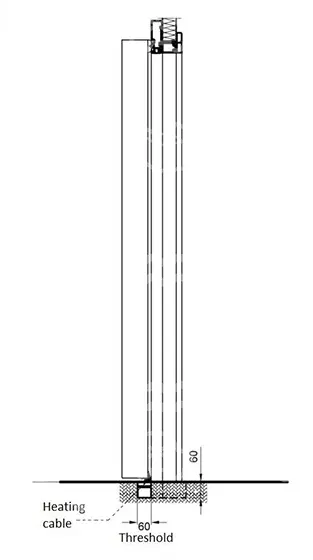 dveře RF mrazírenské prahové, PUR/PIR 150, 900 x 2000 mm, RAL 9006, RAL 9010, LEVÉ